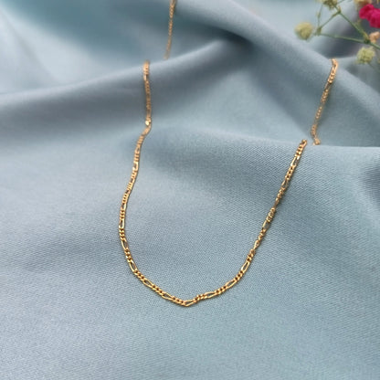 Cadena Fígaro 2L 1mm dorado