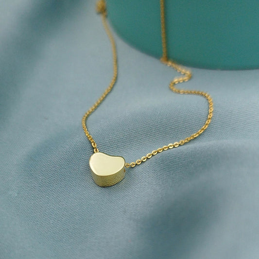 Collar Corazón 3D Dorado