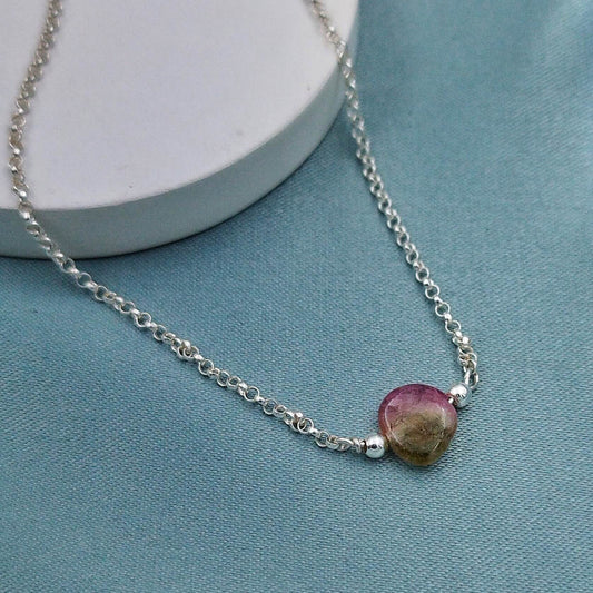 Collar Cuarzo bicolor