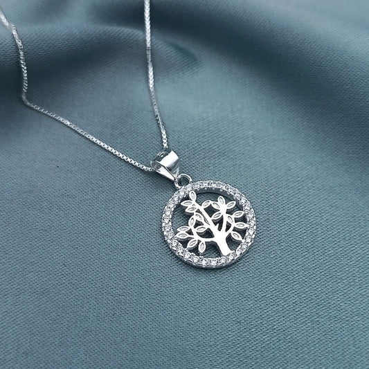 Collar Árbol de la vida con Halo