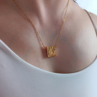 Collar Mini cámara con foto desplegable