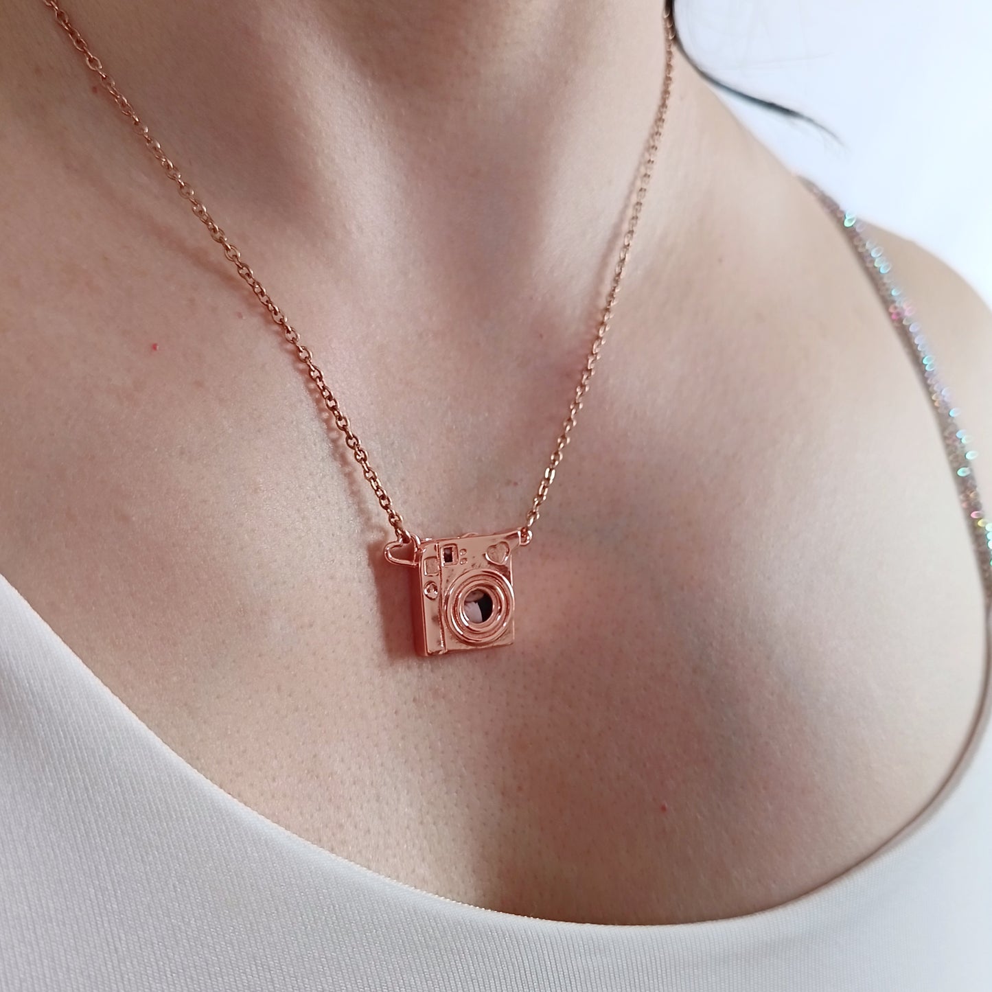 Collar Mini cámara con foto desplegable