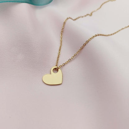 Collar Dijes Corazones (Personalizable)