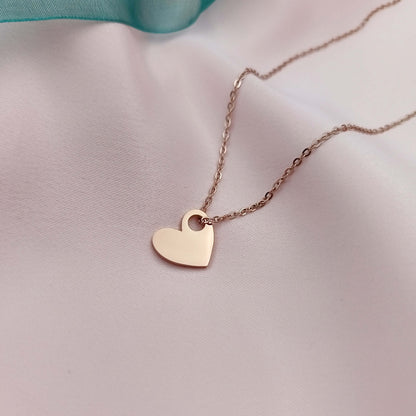 Collar Dijes Corazones (Personalizable)