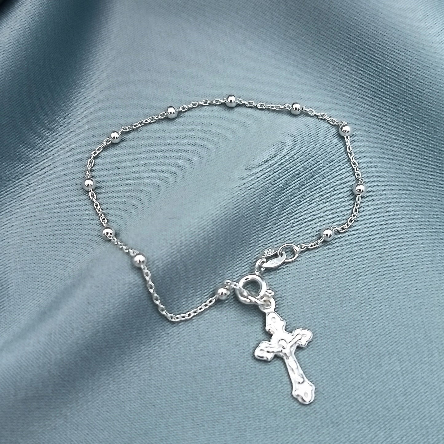 Denario Cruz Trinidad con Cristo 2.5mm