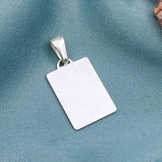 Dije placa rectangular