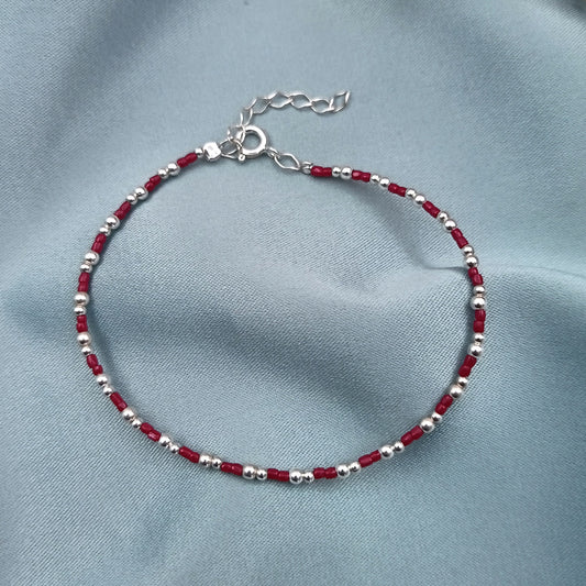 Pulsera Bolas y chaquiras checas