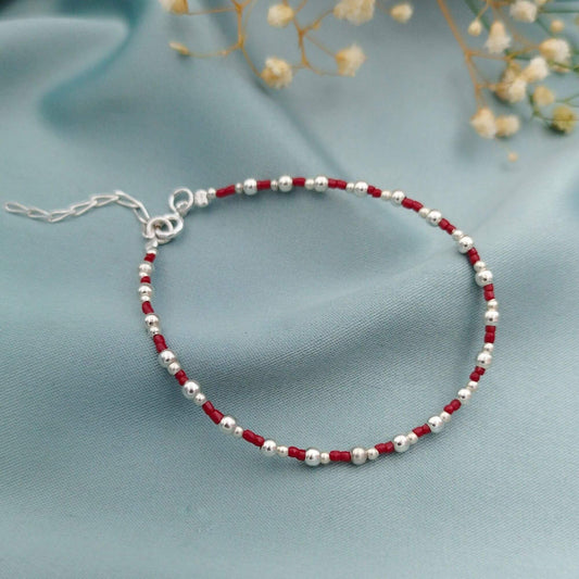 Pulsera Bolas y chaquiras checas