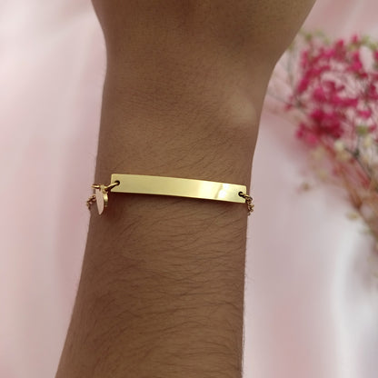 Pulsera Esclava infantil Corazón (Personalizable)