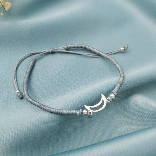 Pulsera macramé enrollado Luna