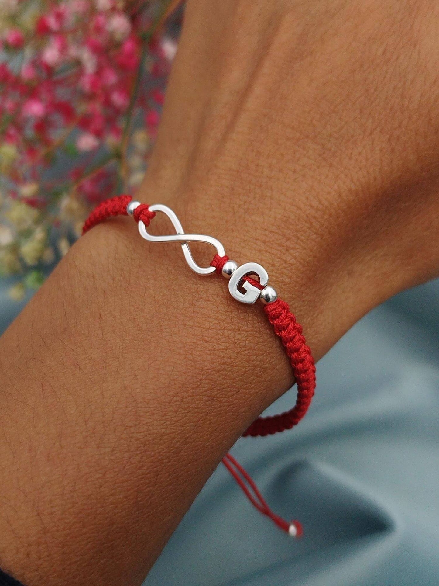 Pulsera de Inicial Infinito Macramé