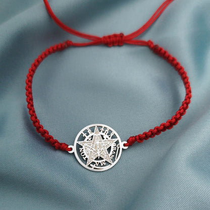 Pulsera macramé Tetragramaton