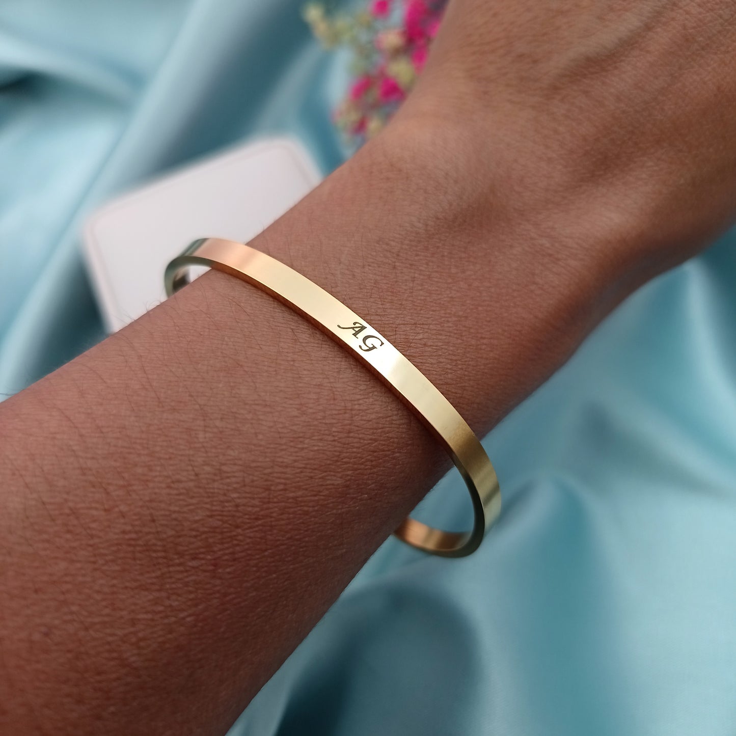 Pulsera Rígida 4mm  (Personalizable)