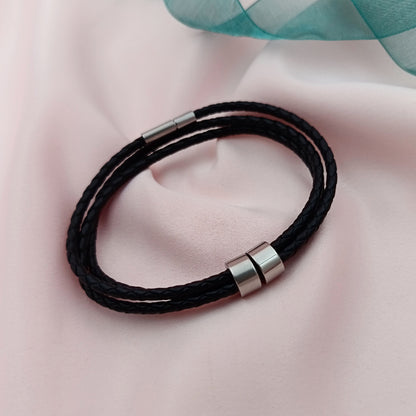 Pulsera cuerda trenzada con donas (Personalizable)