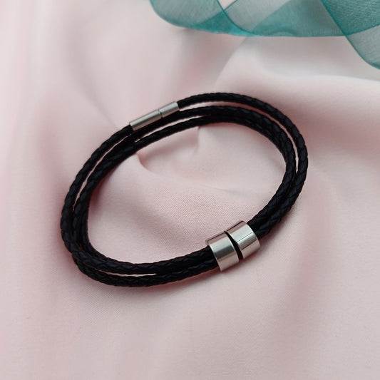 Pulsera cuerda trenzada con donas  (Personalizable)