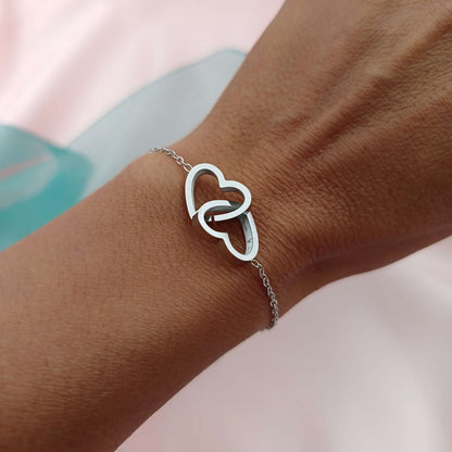 Pulsera Corazones Entrelazados (Personalizable)