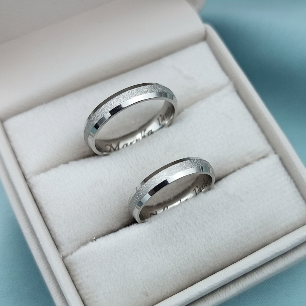 Anillo Biselado Anillos de Matrimonio Biselados Oro 18K | Pedra Joyas