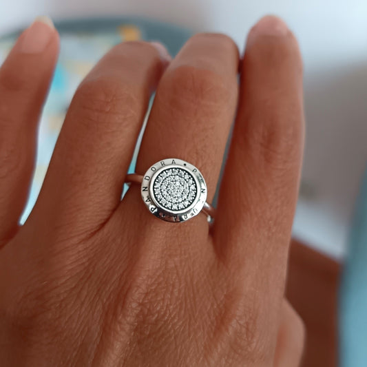 Anillo Plata Círculo Circones