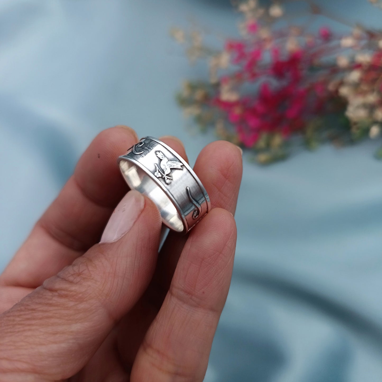Anillo Personalizado Vida plata 925