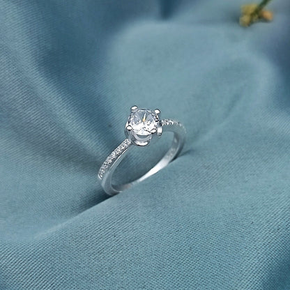 Anillo de Compromiso Canal Brillante 4,5mm