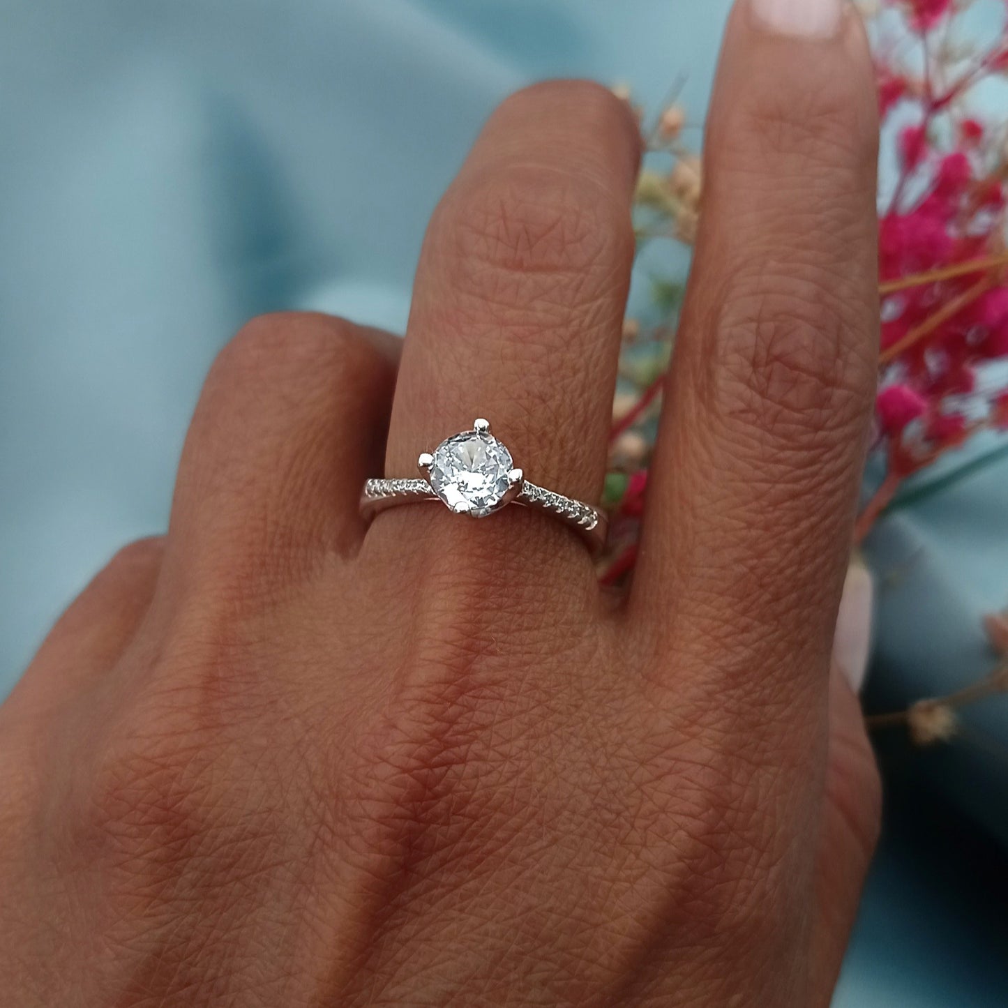 Anillo de Compromiso Brillante 4, 6mm