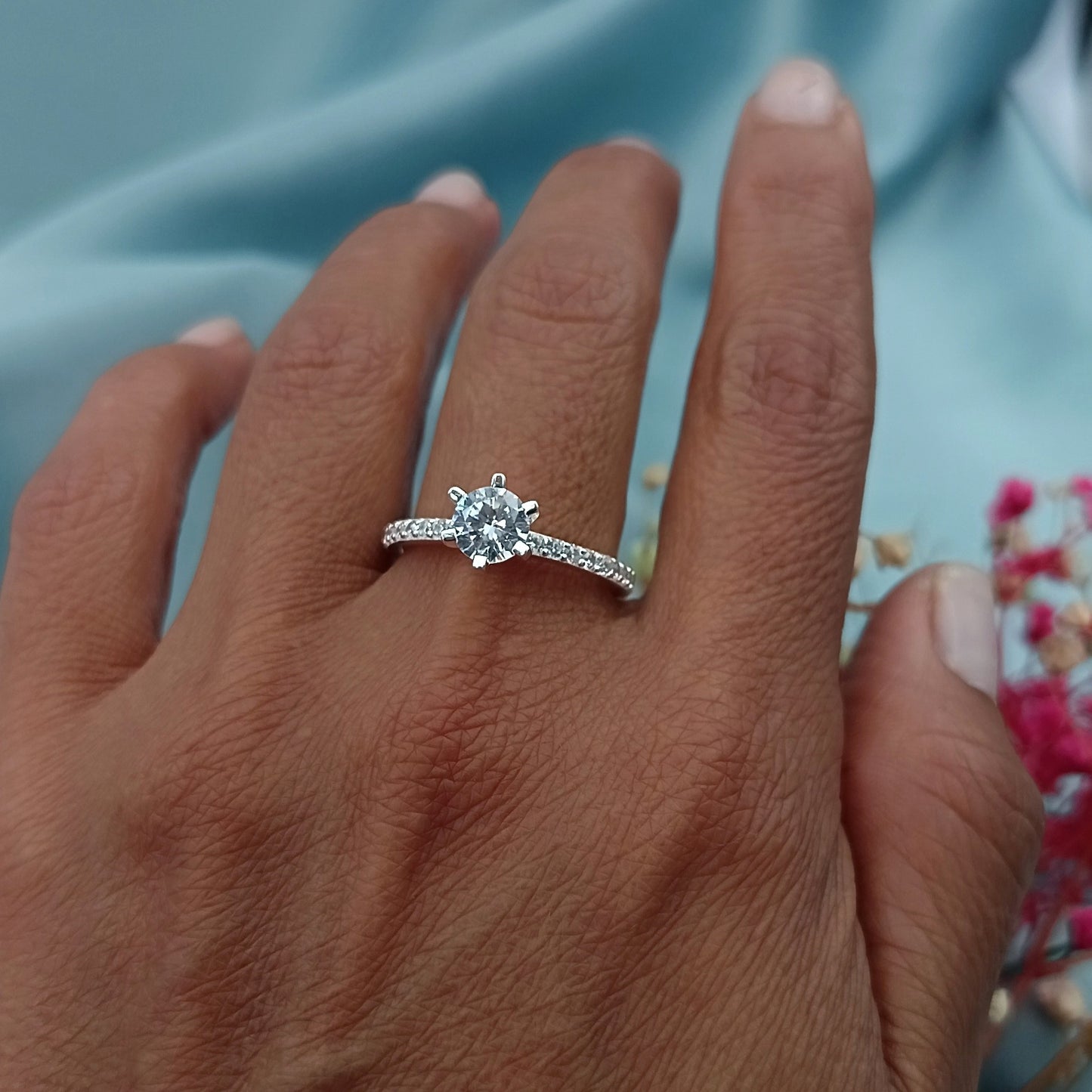 Anillo de Compromiso Brillante 5, 6mm