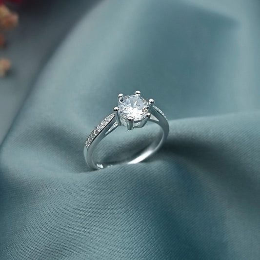 Anillo de Compromiso canal brillante 19