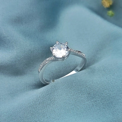 Anillo de Compromiso Cruzado 6mm