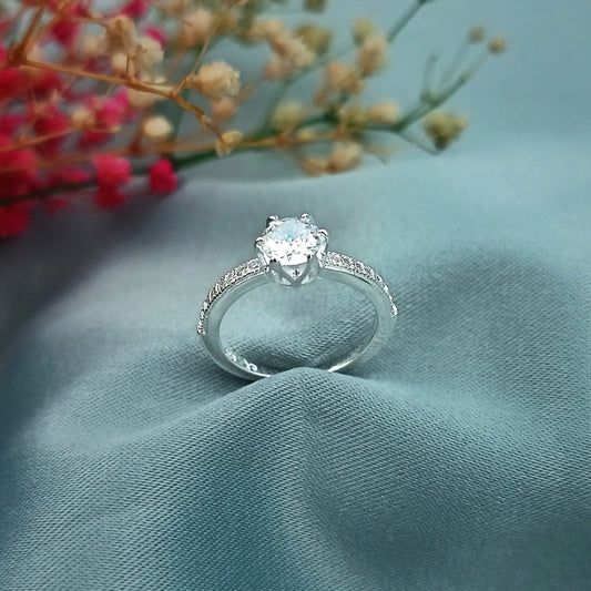 Anillo de Compromiso canal brillante 21