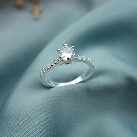 Anillo de Compromiso canal Brillante 22