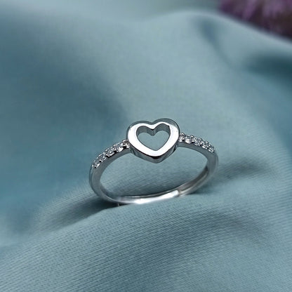 Anillo Promesa Corazón regulable