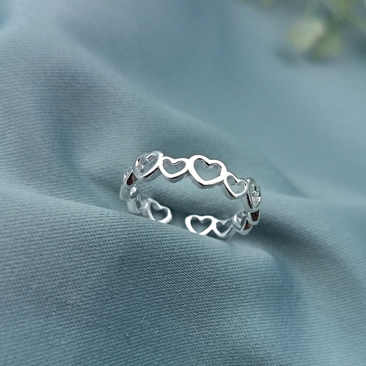 Anillo Camino Corazones regulable