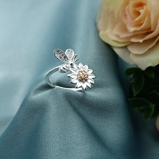 Anillo Flor Abejita