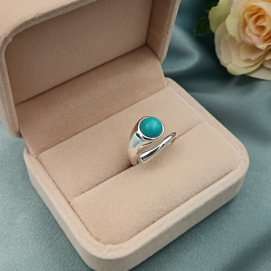 Anillo Turquesa Cruzado