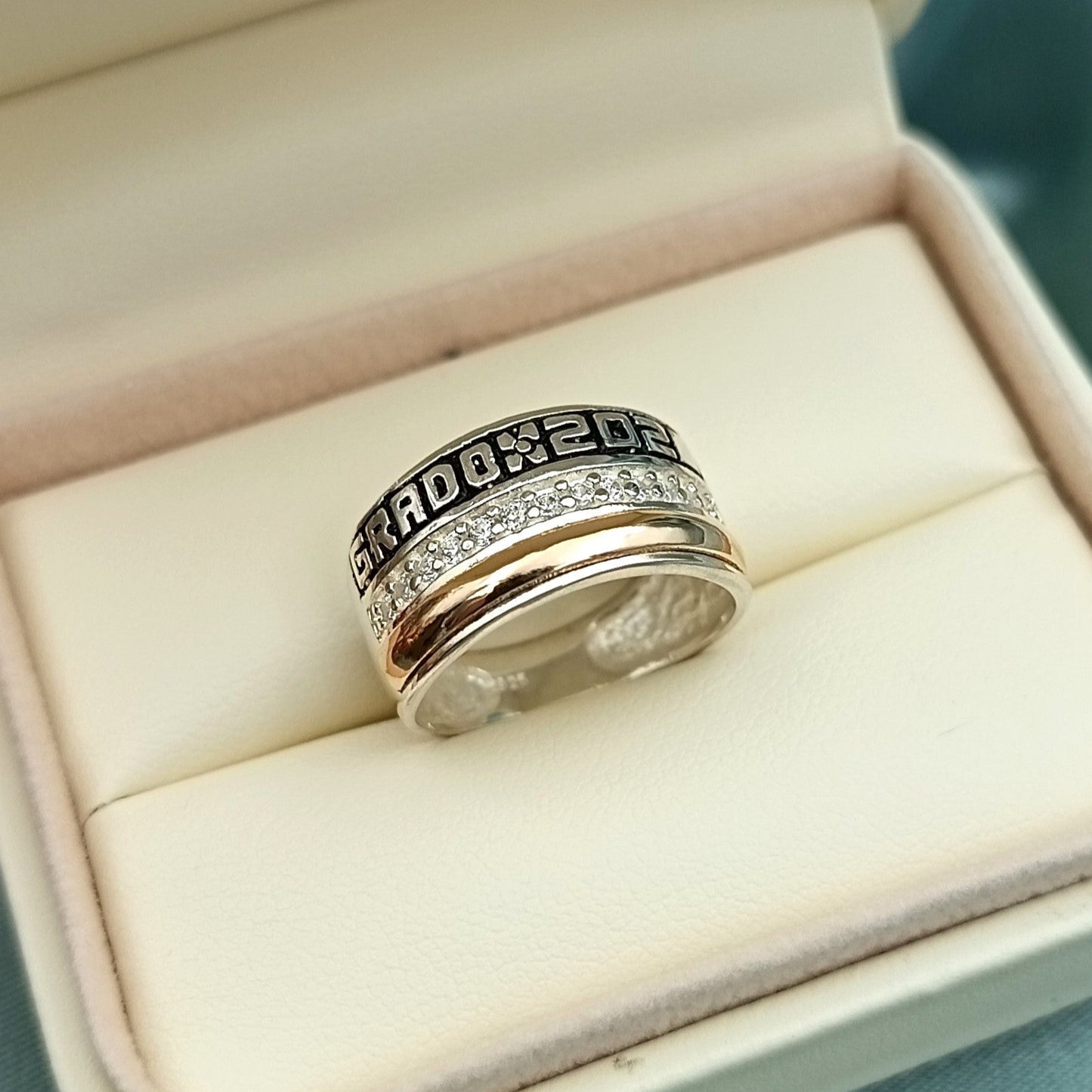 Anillo de Grado Franjas