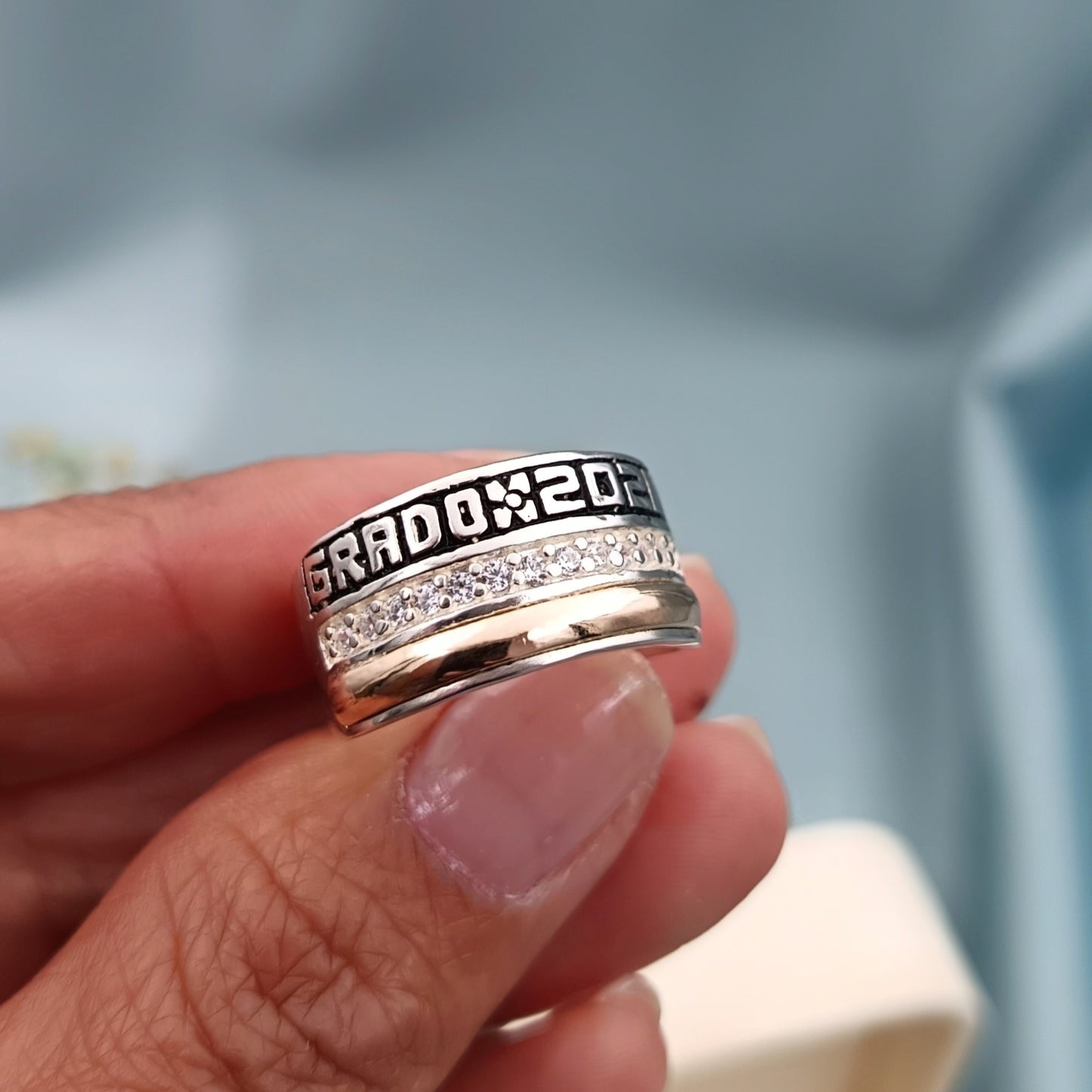 Anillo de Grado Franjas