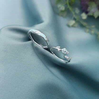 Anillos de matrimonio regulables Luminous Plata 925
