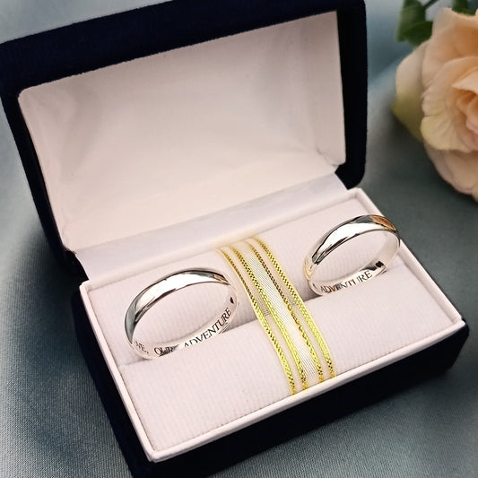 Anillos de matrimonio Classic media caña Oro 18K