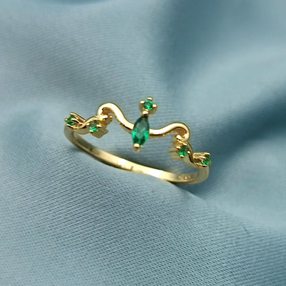 Anillo Promesa Royal dorado
