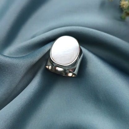 Anillo Ovalado Nácar