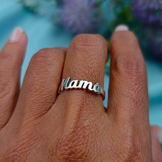Anillo de Plata con Texto Personalizado