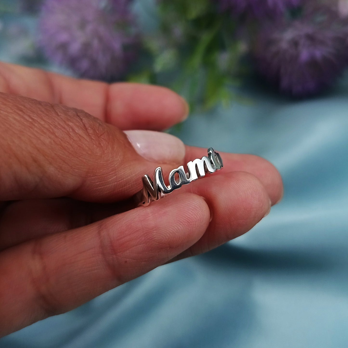Anillo de Plata con Texto Personalizado