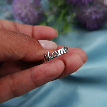 Anillo de Plata con Texto Personalizado