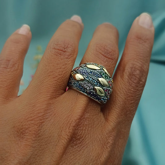 Anillo Capullo Multicolor