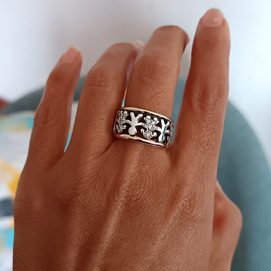 Anillo Plata y Oro Niños