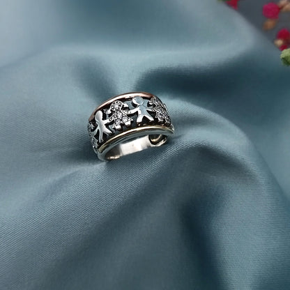 Anillo Plata y Oro Niños