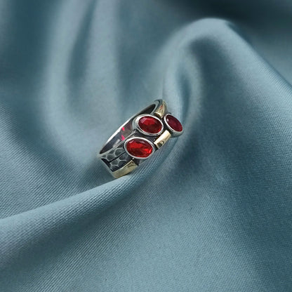 Anillo Plata Quemada  y Oro