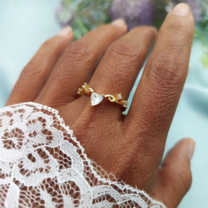 Anillo Love dorado