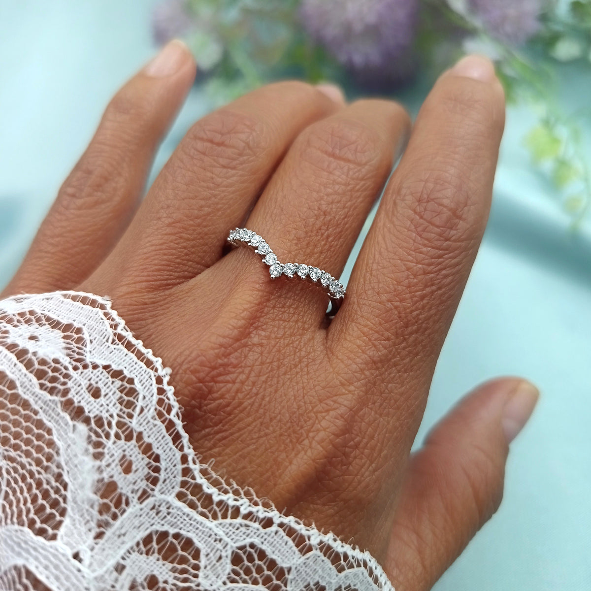 Anillo Lotus Brillante Regulable