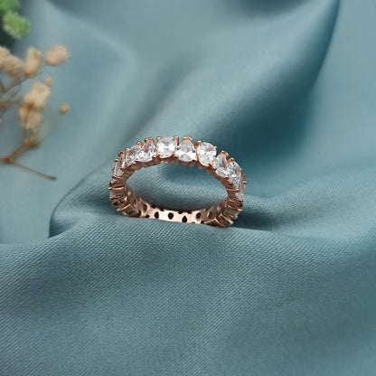 Anillo Sinfin Corazones Rosé